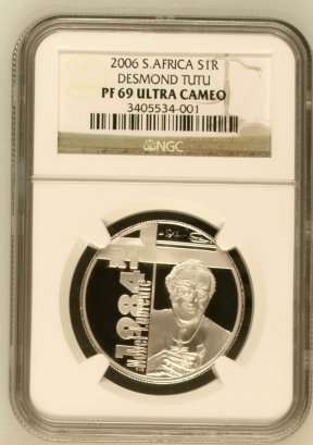 2006 Desmond Tutu R1 Silver NGC PF69 @@@ R1 Start