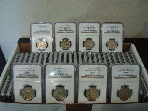 2011 SARB 90th Anniversary R5 NGC MS66 # Complete Box of 50 Slabbed MS66 # FUN ends FRIDAY 8pm #