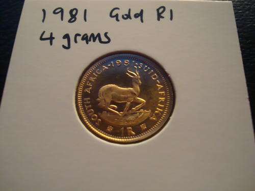 1981 Gold R1 Proof - 4 Grams Gold 22 Carat ### Invest In Gold ### R1 Start