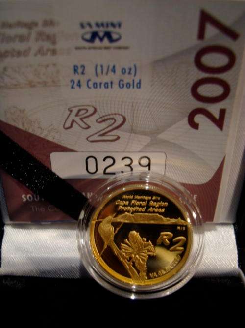 2007 Cape Floral Proof R2 1/4oz 24 Carat Gold (999.99) ### R1 Start
