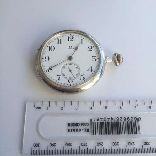Omega Grand Prix 1900 Silver Pocket Watch <RARE!>