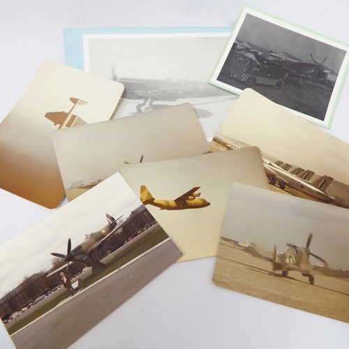 Lot of 8 vintage photos of Spitfires and other planes - Including original of Silver Falcons