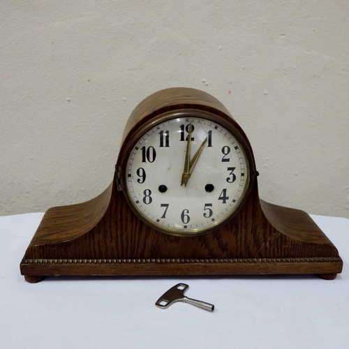 Antique mantel clock - 41.5 cm x 12.5 cm x 24 cm