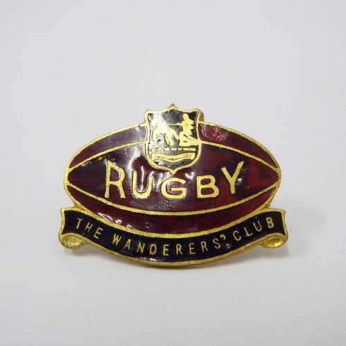 Unusual Wanderers' Club Rugby badge - Vintage - @ CRAZY R1 start
