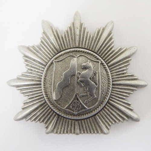 German Nordrhein - Westfalen Police aluminium cap badge