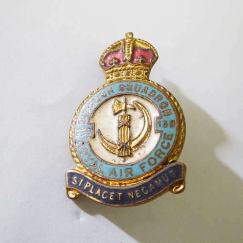 Royal Air Force 139 Bomber Squadron pin badge - shortened pin