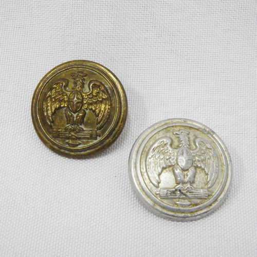 Lot of 2 WW2 Italian fascist army buttons