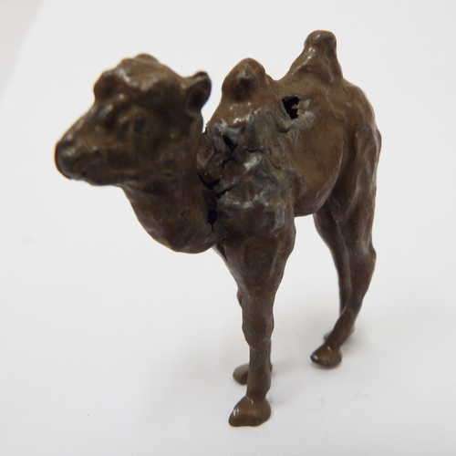Lead camel figurine