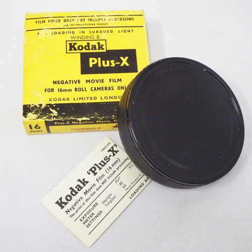 Vintage Kodak Plus-X 16mm negative movie film