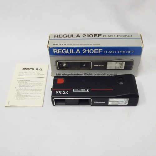 Vintage Regula 210 EF flash - pocket camera in original box - Not tested