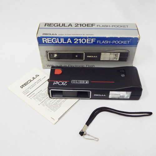 Vintage Regula 210 EF flash - pocket camera in original box - Not tested