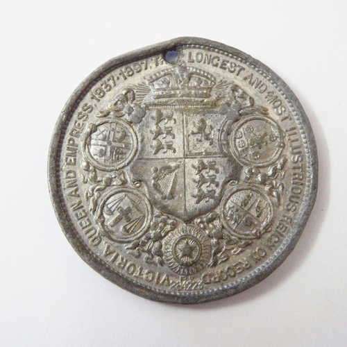 Victoria Regina Commemorative medal - Lead