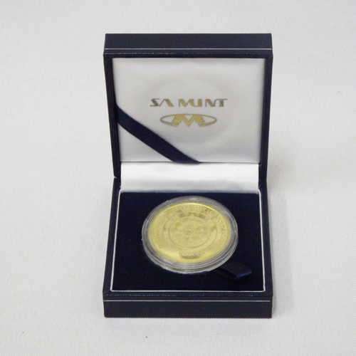 The 110th anniversary of the 1894 gold tickey medallion - gold plated brass