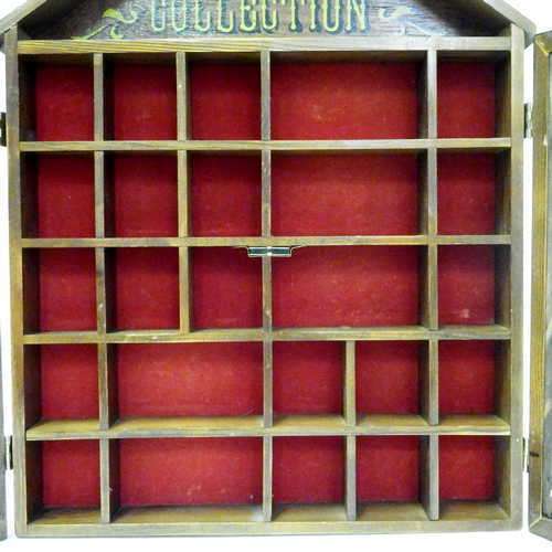 Knick knack wooden printers tray in shape of an house - Size : 36 cm x 5.5 cm x 49 cm