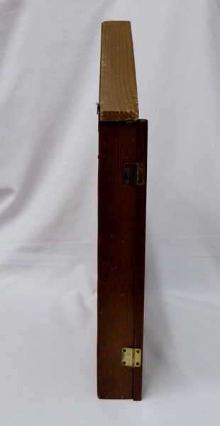 Knick knack wooden printers tray in shape of an house - Size : 36 cm x 5.5 cm x 49 cm
