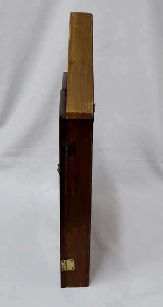 Knick knack wooden printers tray in shape of an house - Size : 36 cm x 5.5 cm x 49 cm