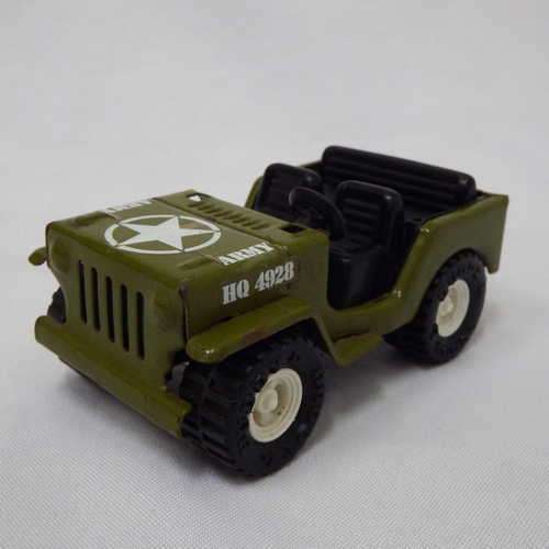 Vintage Buddy L Army Jeep - Pressed Steel