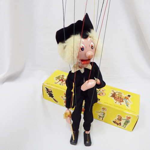 Pelhams Puppets Schoolmaster marionette in box - String: 52.5 cm, Doll: 33.5 cm approximately