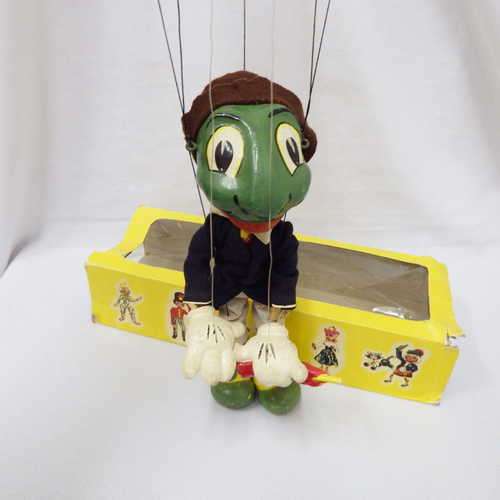 Pelham Puppet Jiminy Cricket Type SL marionette - white moulded hands - Disney production