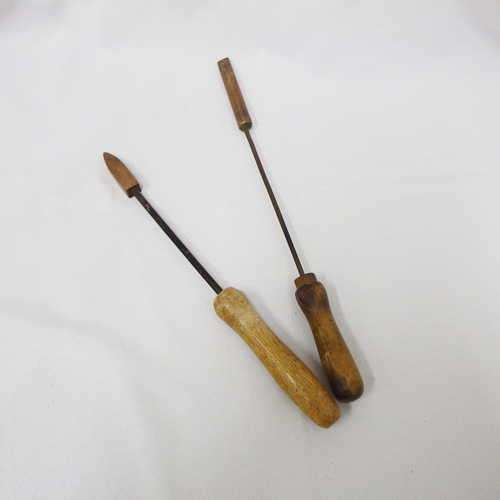 Pair of old Blacksmithing Tools (copper and wood)