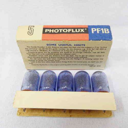 Philips Photoflux PF1B - 5 unused flash bulbs