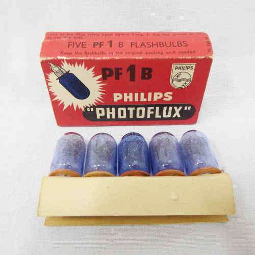 Philips Photoflux PF1B blue flash bulbs - unused