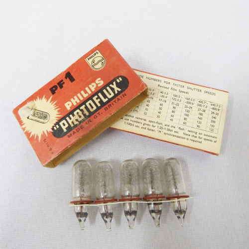 Philips Photoflux PF1 - 5 flash bulbs - unused