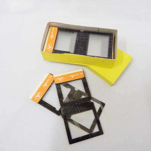 Agfacolor Dia-Rahmen 20 unsused glass slide frames