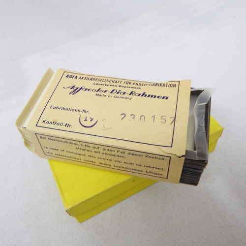 Agfacolor - Dia-Rahmen 20 unused glass slide frames