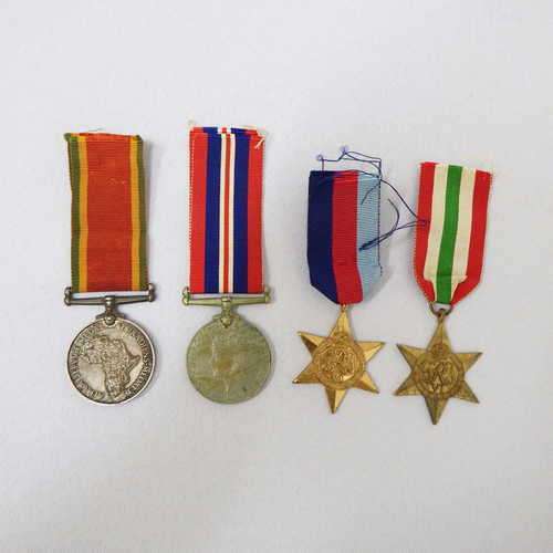 Set of 4 WW2 medals issued to 158322 J.A. Katz