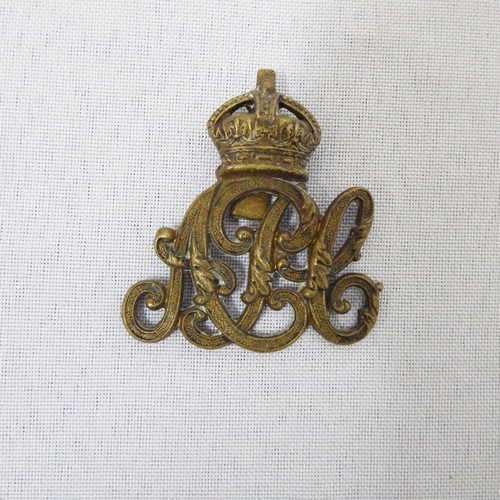 Royal Army Pay Corps badge - slide broken - King`s crown