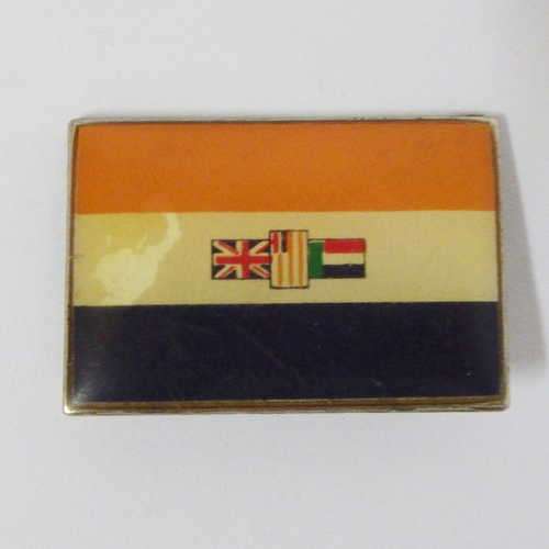Old South African flag badge worn on military uniforms at the time