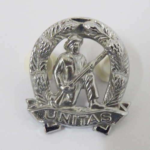 Citizen force infantry (Skiet Kommando) gilding metal collar badge worn post 1945-1963