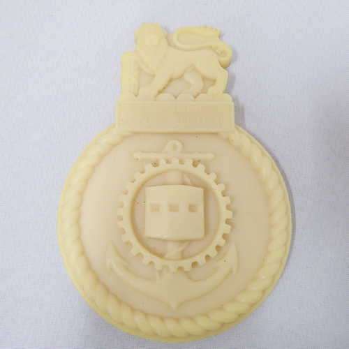 SA Naval Dockyard resin crest plaque - unpainted
