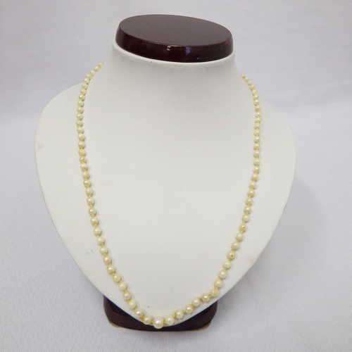 Genuine Pearl necklace with sterling silver clasp