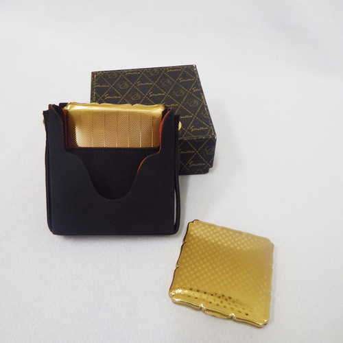 Vintage Stratton powder compact and cigarette case in original box - As new