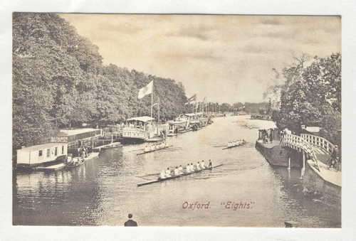 Early 20th century Oxford `Eights` postcard - Unused