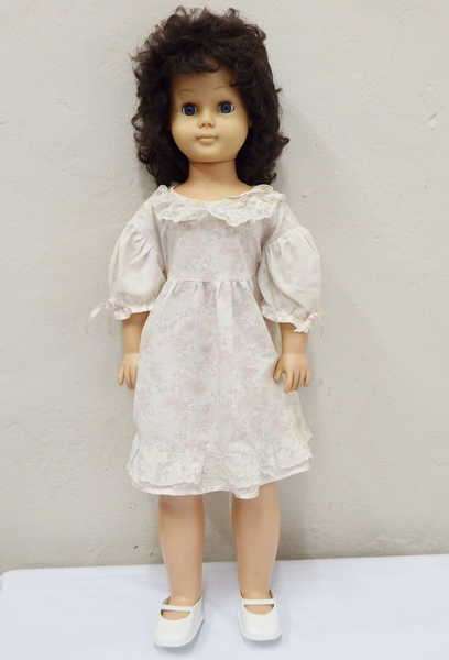 Large vintage doll - 76.5 cm - Not original hair