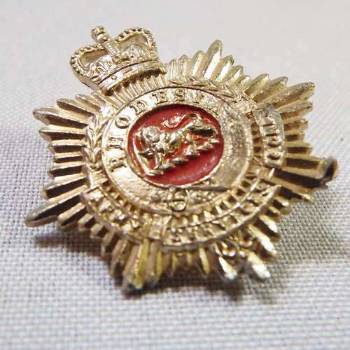 Rhodesia Army Services corps - Large Crown Type Collar Badge - Colin Owen book 3128 (Broken Lugs)