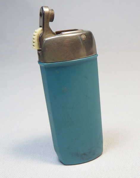 Vintage Poppell Duet gas pocket lighter - Produced 1971 to 1980