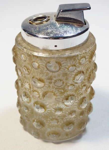 Corona Cylinder Shaped Glass Butane Table Lighter