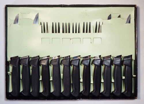 Vintage 12 Piece Steak Knife and Fork Set