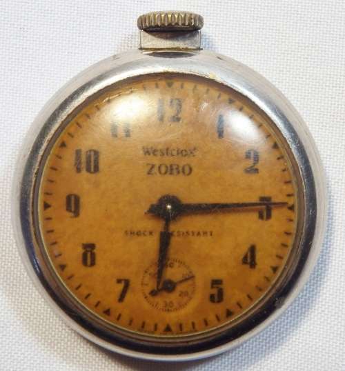 Vintage Westclox Zobo pocket watch - Working
