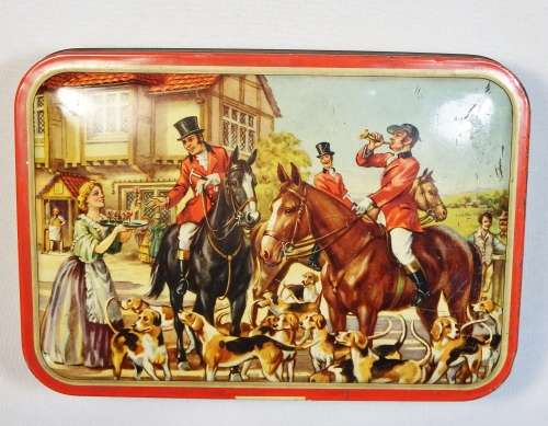 Vintage Welch's Quality Sweets tin - " A Stirrup Cup"