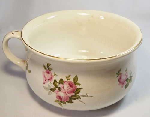 Antique Bristol Chamber pot - Semi-porcelain