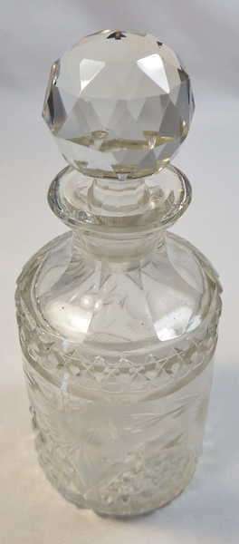 Antique glass top bottle in excellent condition