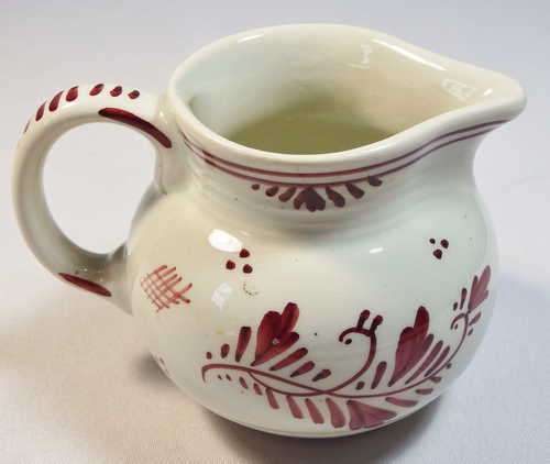 Maroon/Red Delfts Holland handpainted jug
