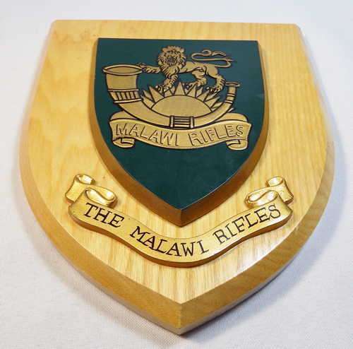 The Malawi Rifles military wall plaque