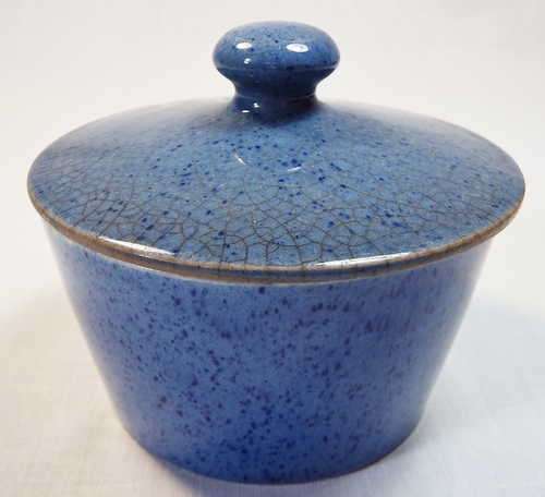 Small Moorcroft dish with small crack - Not through inside glazing
