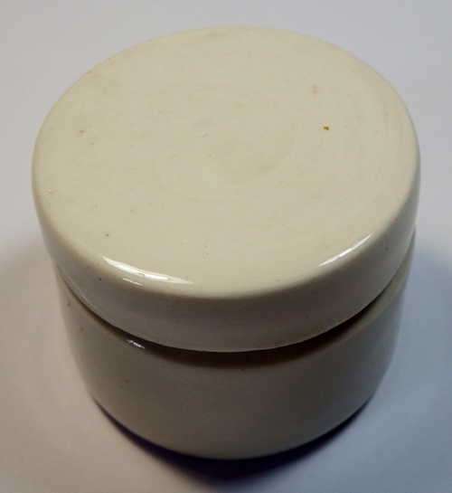 Vintage Ceramic cream jar with lid